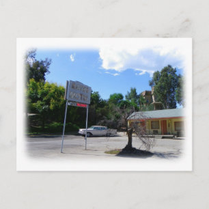 Cool Car & Motel Postcard! Postcard