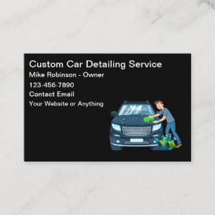 Cool Car Wash Theme Business Cards