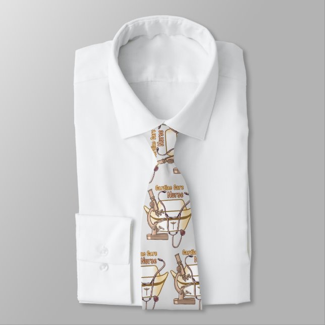 Cool Cardiac Care Nurse Tie (Tied)