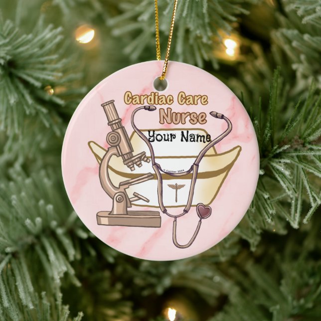Cool Cardiac Nurse Ceramic Tree Decoration (Tree)