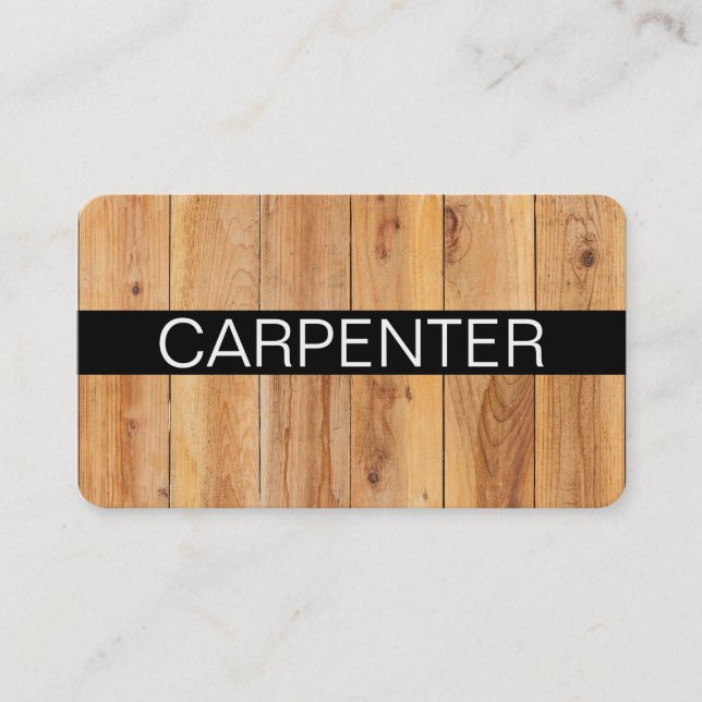 Cool Carpenter Business Cards (Front)