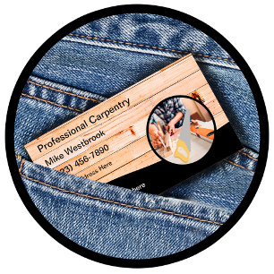 Cool Carpenter Business Cards Unique Design