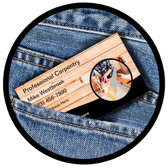 Cool Carpenter Business Cards Unique Design (Creator Uploaded)