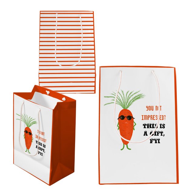 Cool Carrot Collection Medium Gift Bag (Creator Uploaded)