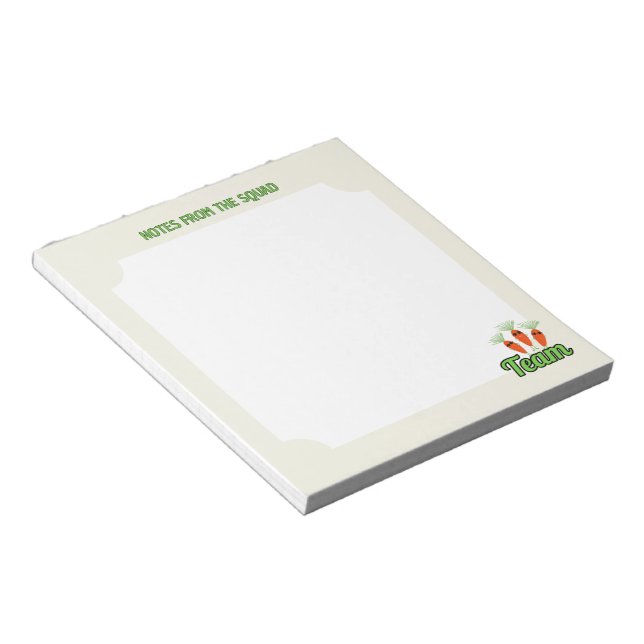 Cool Carrot Squad Notepad (Angled)