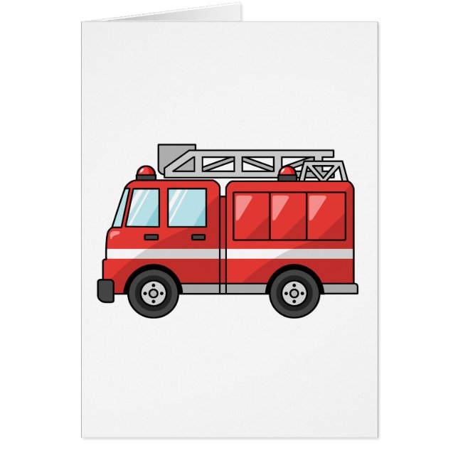 Cool Cartoon Fire Truck/Engine (Front)