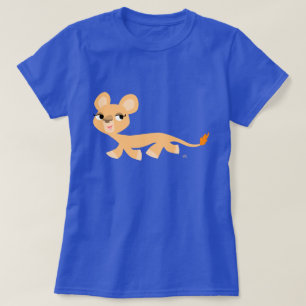 Cool Cartoon Lioness Women T-shirt
