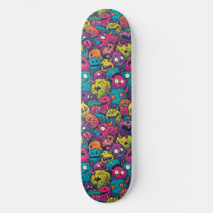 Cool Cartoon Monsters Skateboard