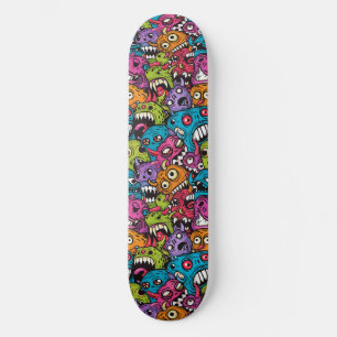 Cool Cartoon Monsters Skateboard