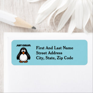 Cool Cartoon Penguin – Just Chillin' Arctic Vibes