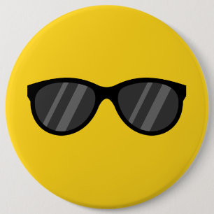 Cool Cartoon Sunglasses 6 Cm Round Badge