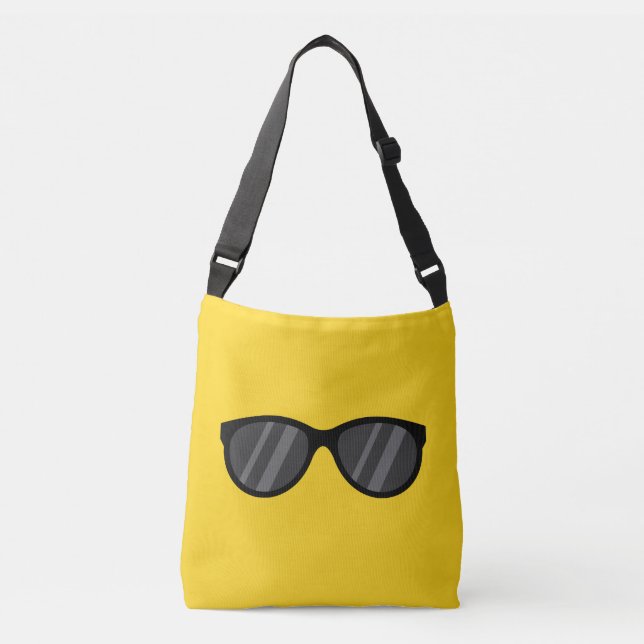Cool Cartoon Sunglasses Crossbody Bag (Front)