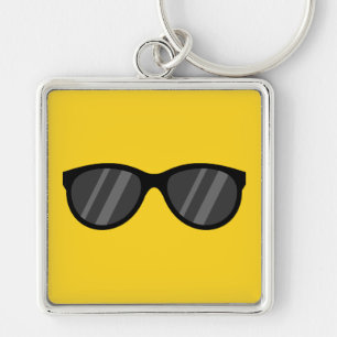 Cool Cartoon Sunglasses Key Ring