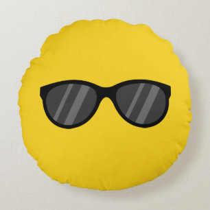 Cool Cartoon Sunglasses Round Cushion