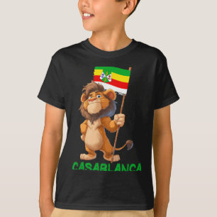Cool Casablanca Lion Look for Boys and Girls T-Shirt