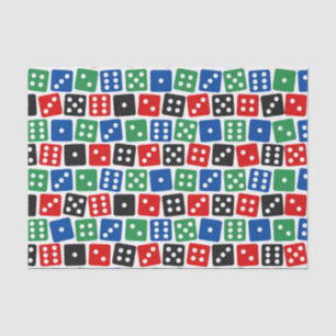Cool Casino dice pattern party Tissue Paper