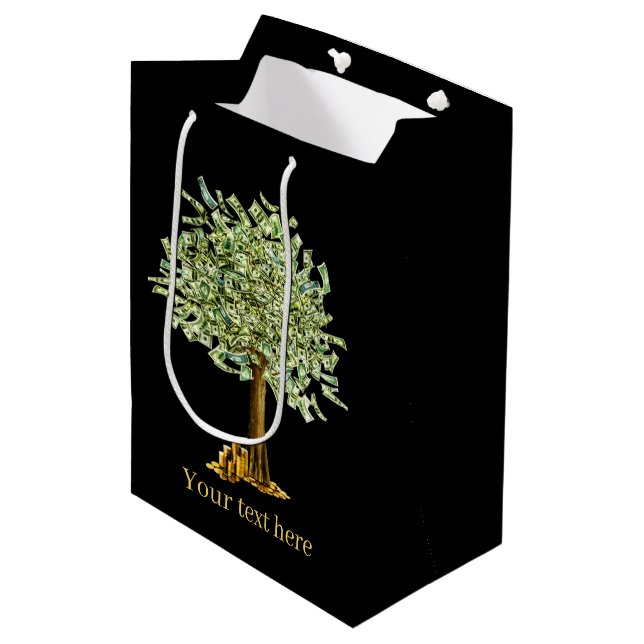 cool Casino money tree party Medium Gift Bag (Front Angled)