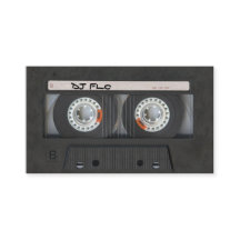 Cool Cassette Tape Business Cards for DJ's