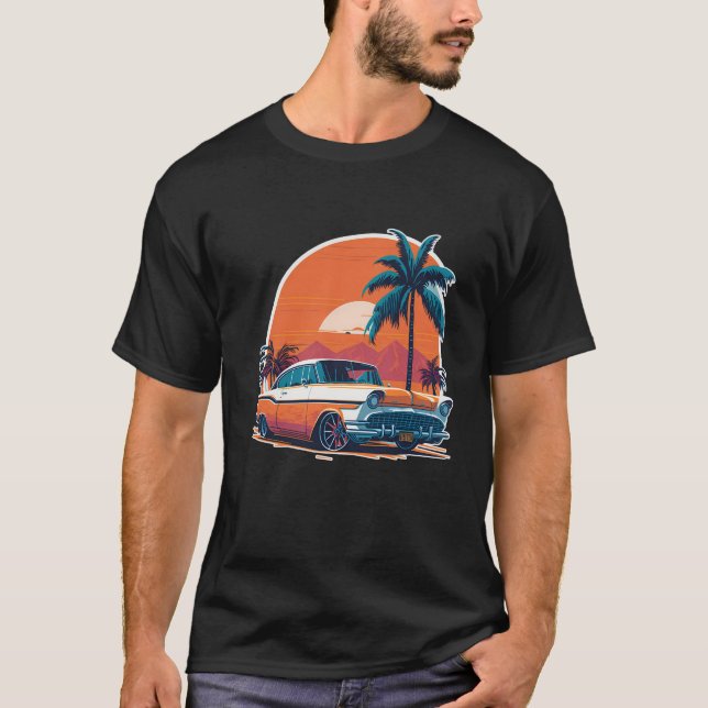cool casual with "Vintage Car Design" T-Shirt (Front)