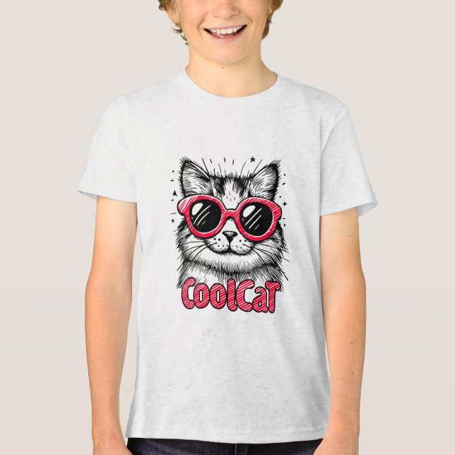 Cool Cat 1 Tri-Blend Shirt (Front)