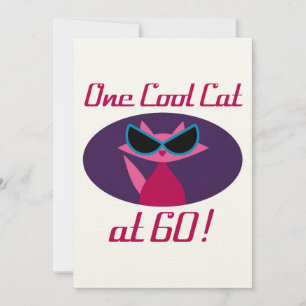 Cool Cat 60th Birthday Card
