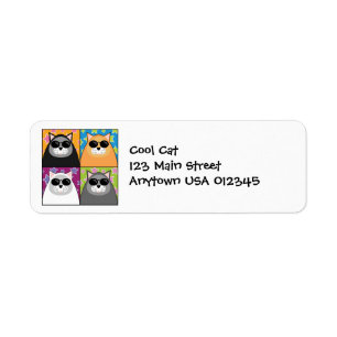 Cool Cat Address Avery Label