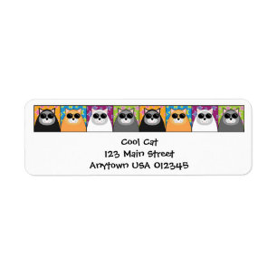 Cool Cat Address Avery Label
