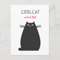 Cool Cat And All That Fun Quote Illustration