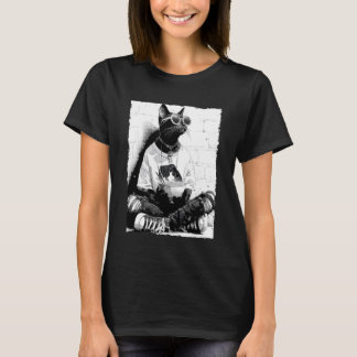 Cool Cat Anime Hipster Cat Eating Ramen Japanese C T-Shirt