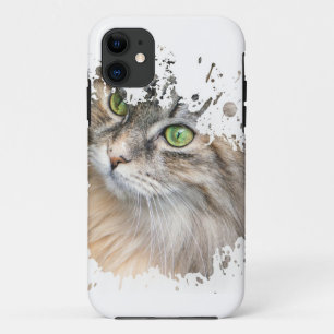 Cool Cat Artwork   Best gift for cat lovers iPhone 11 Case