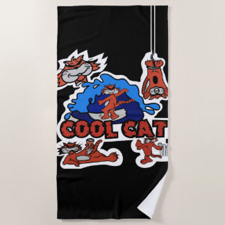 Cool Cat Beach Towel