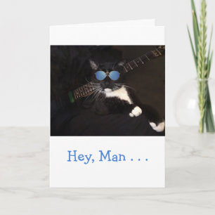 Cool Cat Birthday Card