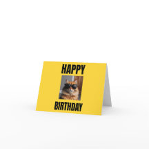 Cool Cat Birthday Card for Cat Lovers, Funny Gift