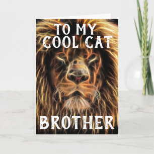 COOL CAT BROTHER BIRTHDAY CARDS