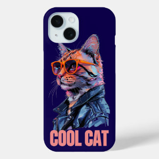 Cool Cat  iPhone 15 Case