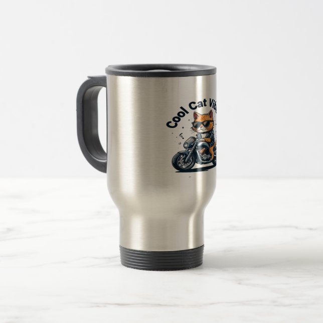 cool cat coffee Mug (Front Left)