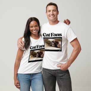 Cool Cat couple custom photo and name T-Shirt