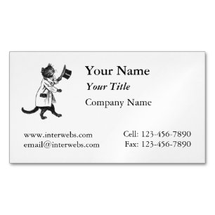 Cool Cat Custom Magnetic Business Card