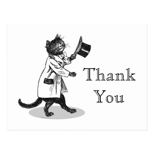 Cool Cat Custom Thank You Postcard