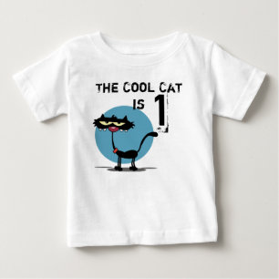 Cool Cat Customisable Birthday T-shirt