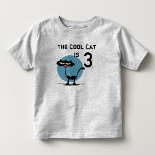 Cool Cat Customisable Birthday T-shirt