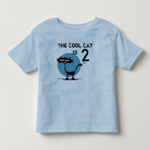 Cool Cat Customisable Birthday T-shirt