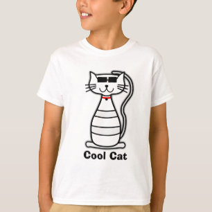 Cool Cat cute cartoon cat with sunglasses T-Shirt