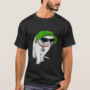 Cool Cat Cute Cat With Glasses For Father's Day T-Shirt