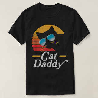Cool Cat Daddy Retro Vintage Cat Lover Design T-Shirt