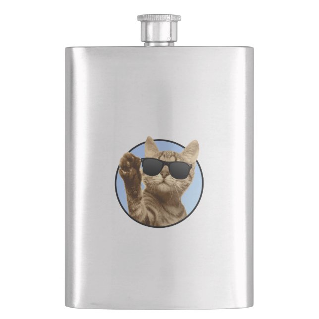 Cool Cat Flask  (Front)
