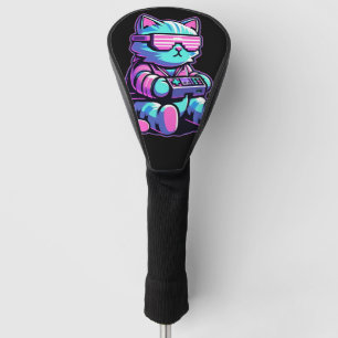 Cool Cat Gamer Golf Head Cover