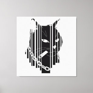Cool cat graphic design Artwork  Canvas Print