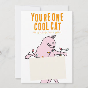 Cool Cat Holiday Gift Card Holder
