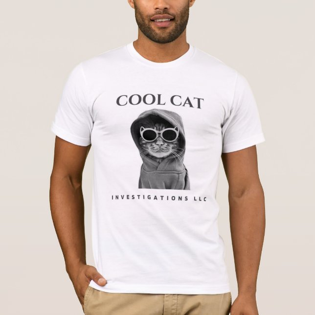 Cool Cat Investigations LLC logo tee (Front)